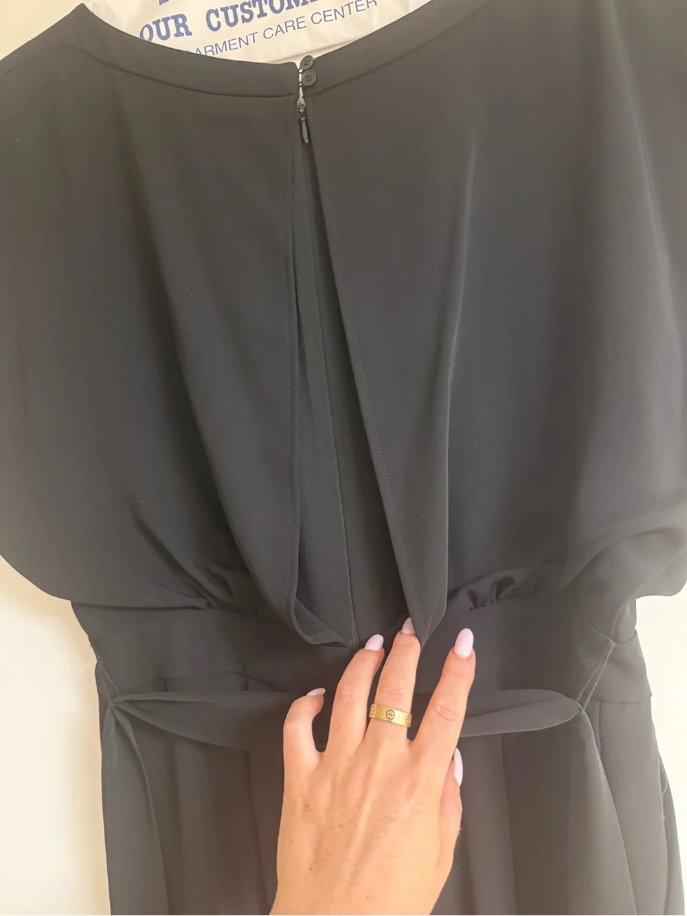 Eliza J  Black Sleeveless Elegant Wide-Leg Jumpsuit